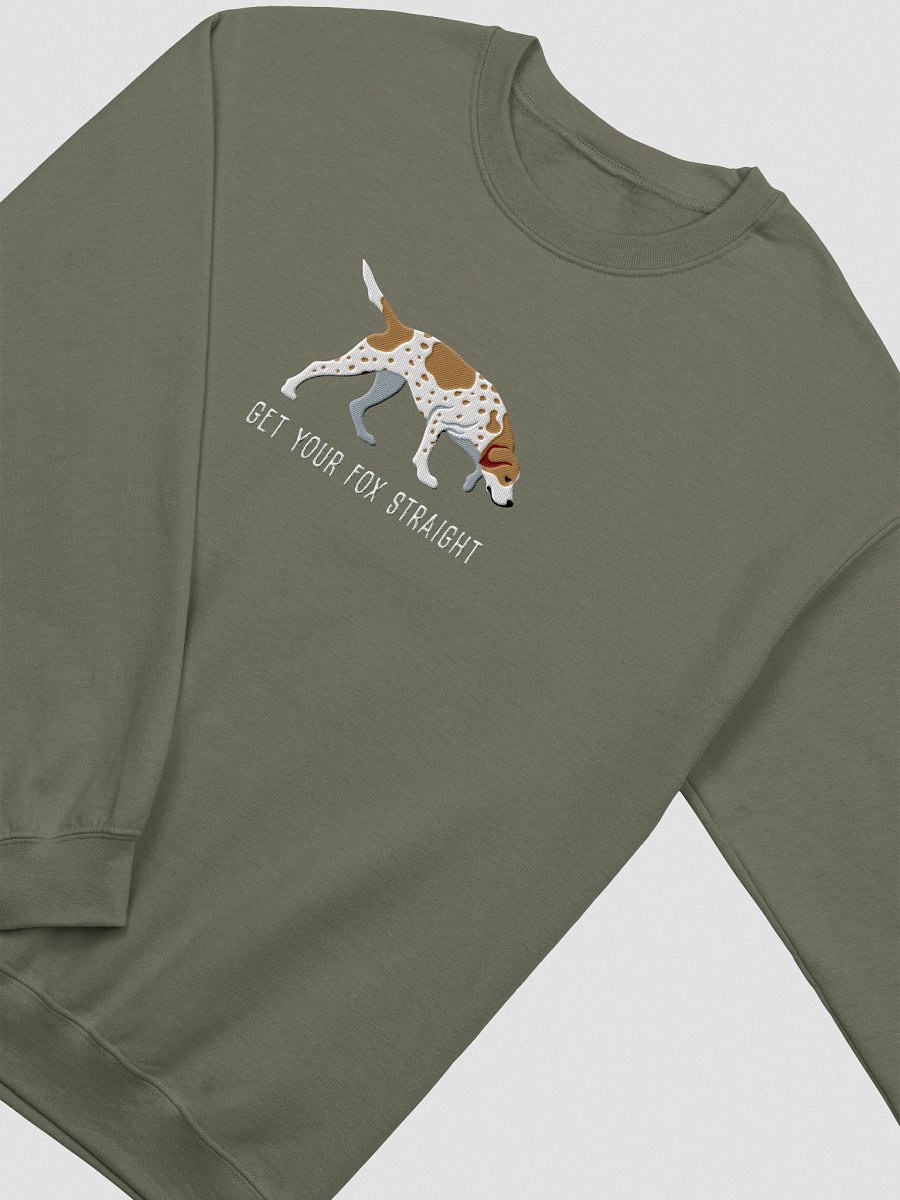 Get Your Fox Straight Sweatshirt (Embroidered) of an American Foxhound(Brown) product image (15)