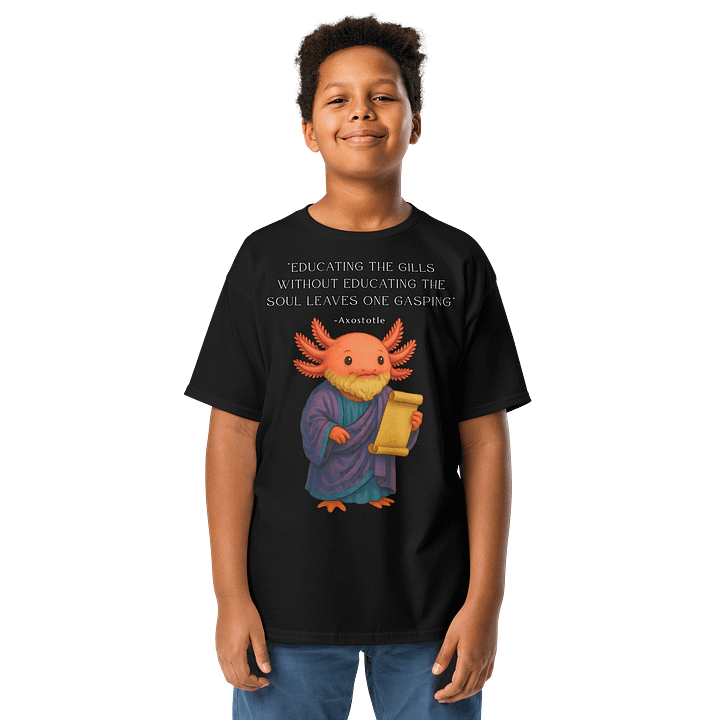 Axostotle - Educating the Gills Axolotl Aristotle Philosophy Shirt product image (1)