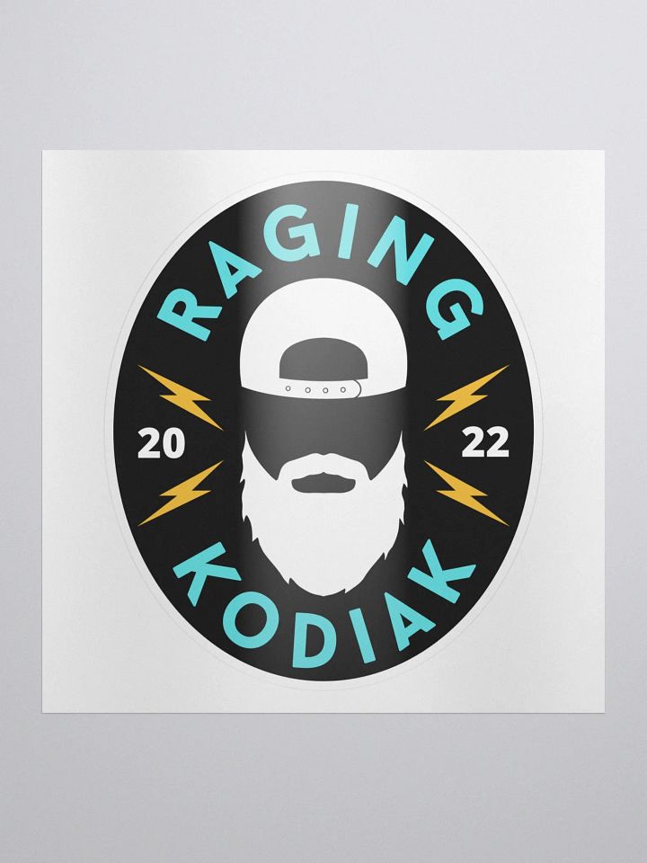 Bearded Sticker Black product image (1)