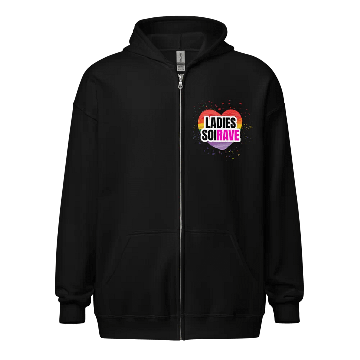 Ladies SoiRave Heart Unisex Heavy Blend Zip Hoodie product image (1)