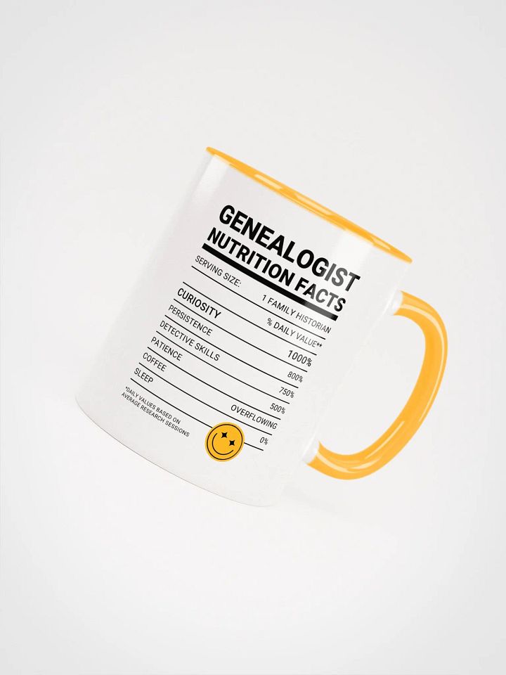 Genealogy Nutrition Facts Ceramic Mug product image (1)