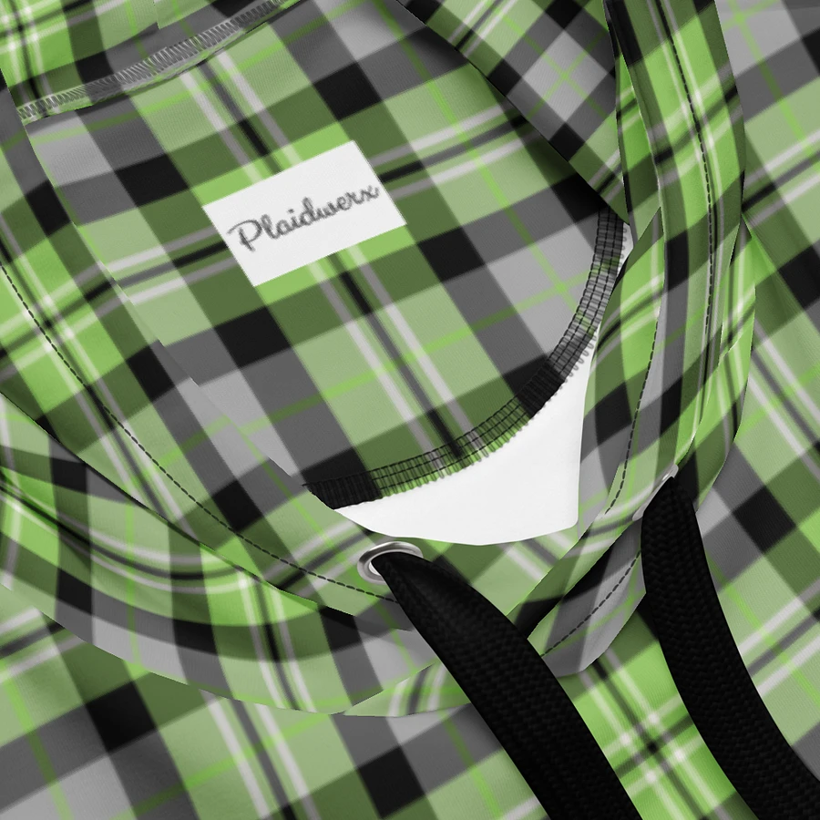 Light Green and Gray Plaid Hoodie product image (10)
