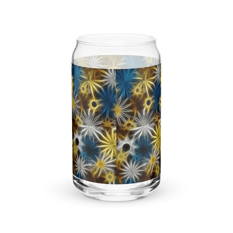 Glowing Daisies Can Shaped Glass product image (38)
