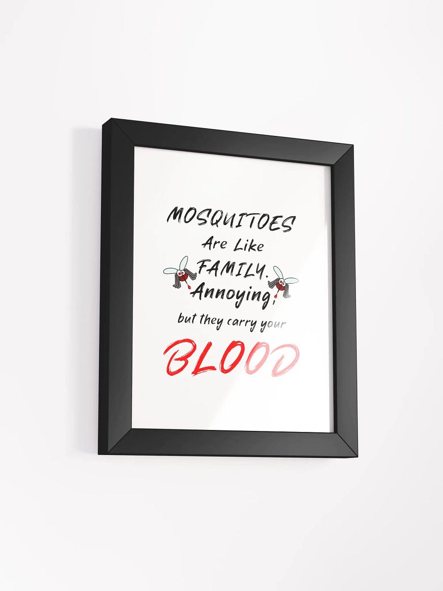 Bloodthirsty Mosquitoes Framed Matte Poster product image (11)