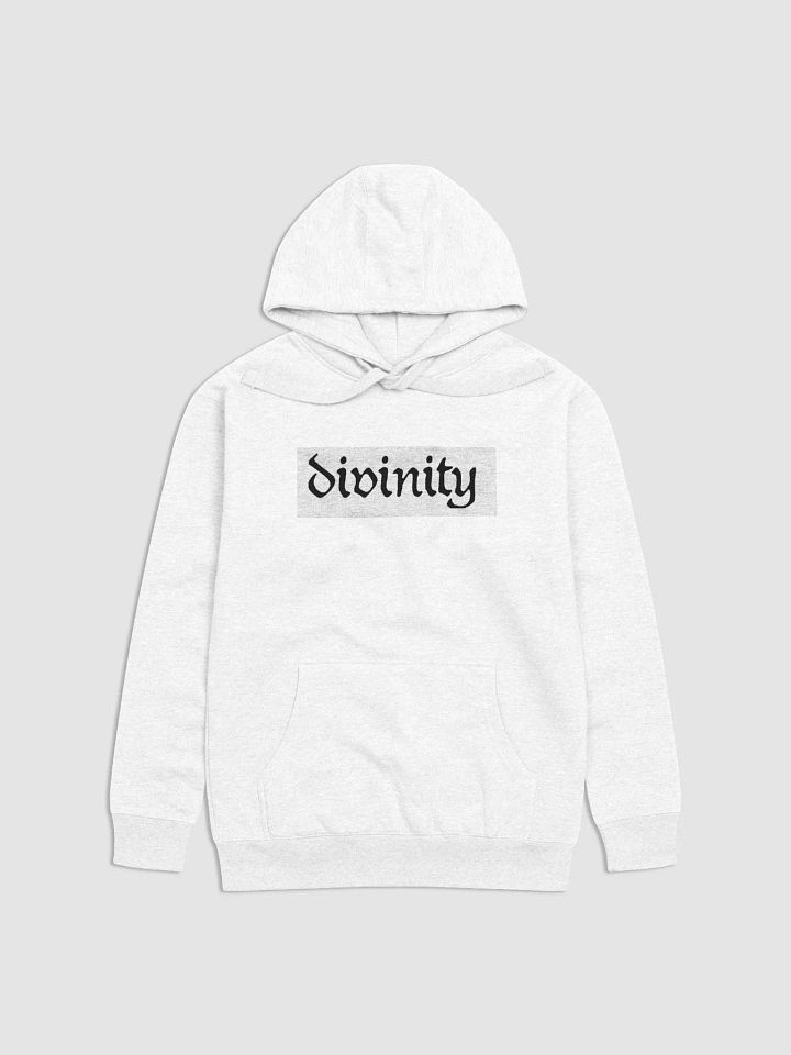 divinity white logo hoodie product image (1)