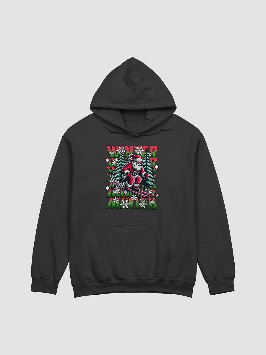 Winter Santa Skiing Adventure Hoodie product image (1)