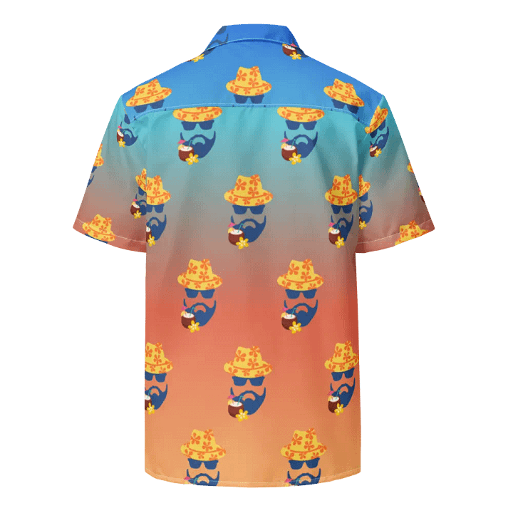 The Jon Hawaiian Shirt- Blue/Orange product image (2)