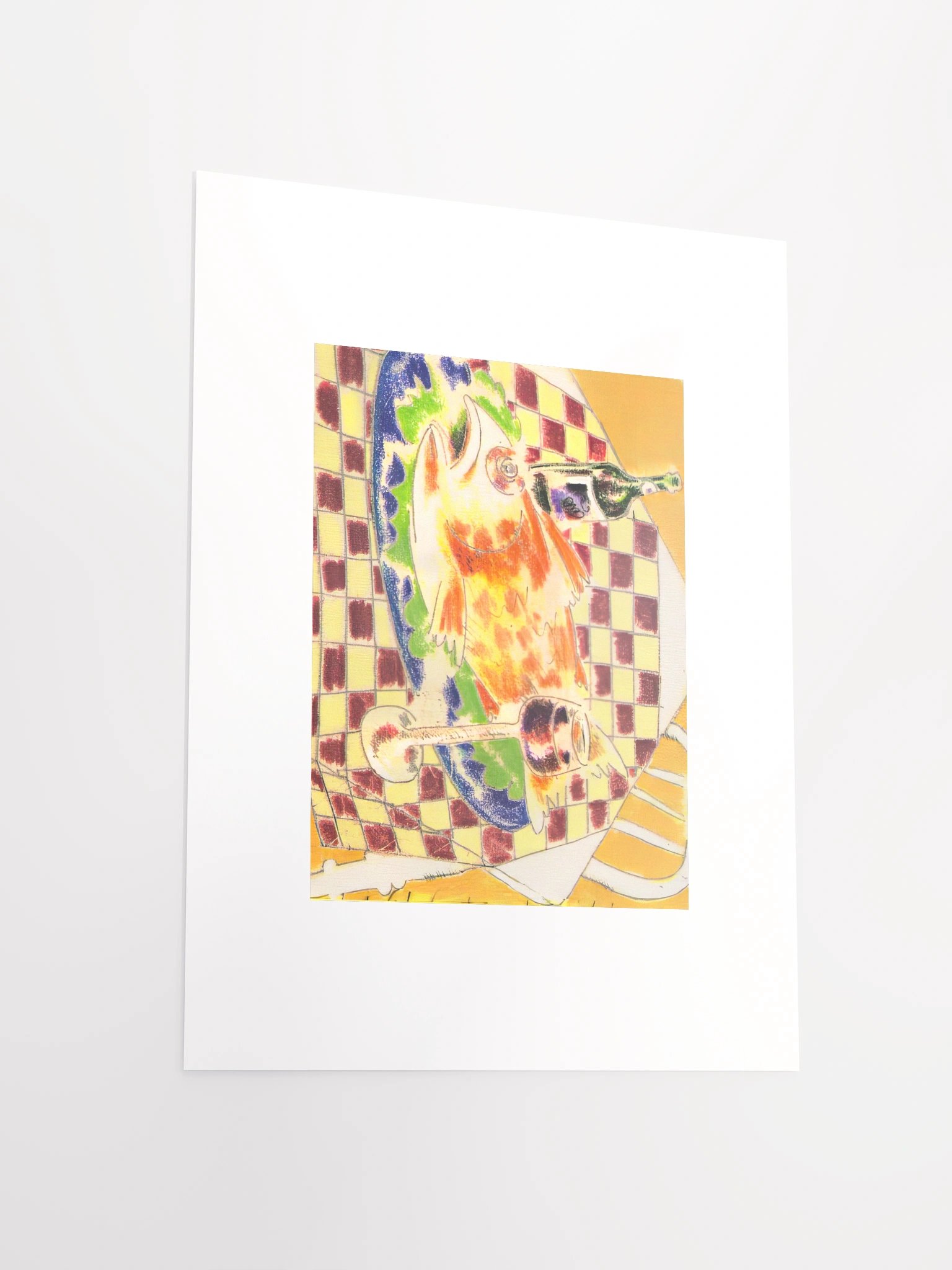 Feast with Checkered Cloth print (undated) product image (4)