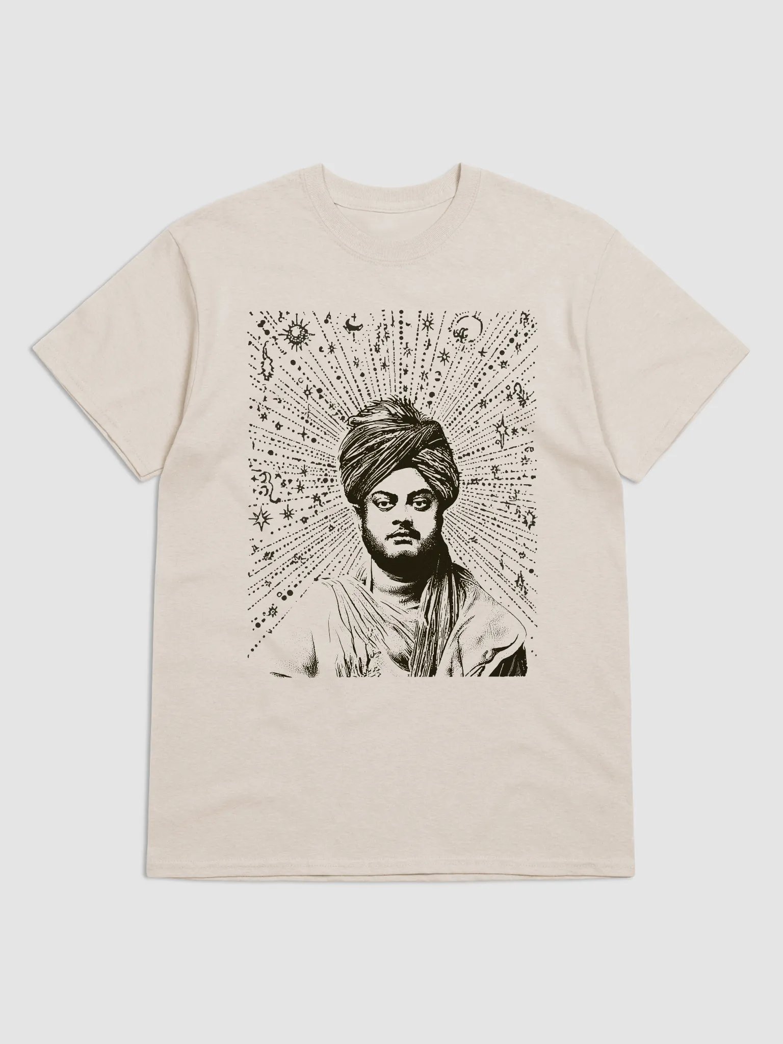 Swami Vivekananda Ornate Turbaned Portrait T-Shirt product image (2)