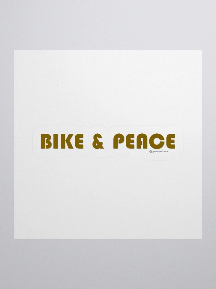 Bike and Peace sticker product image (1)