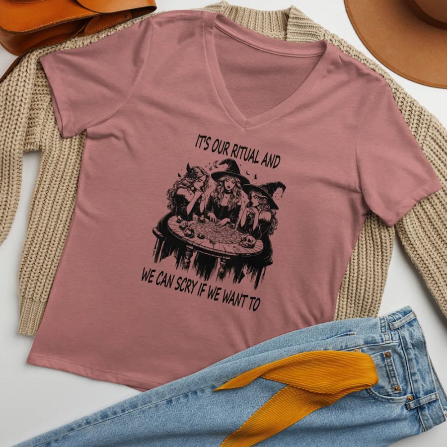 Scry If We Want To V-Neck Tee product image (11)