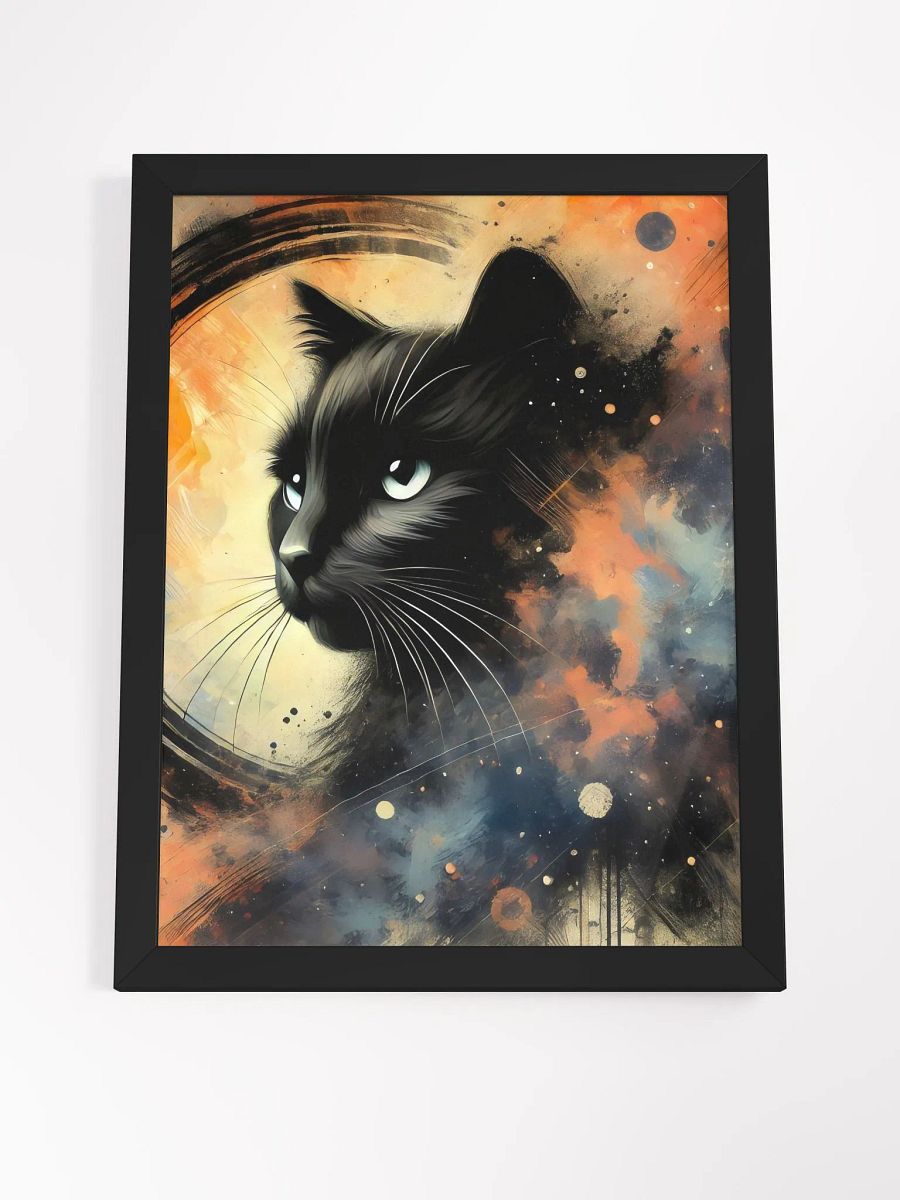 Abstract Black Cat in Smoke - Wall Art product image (4)