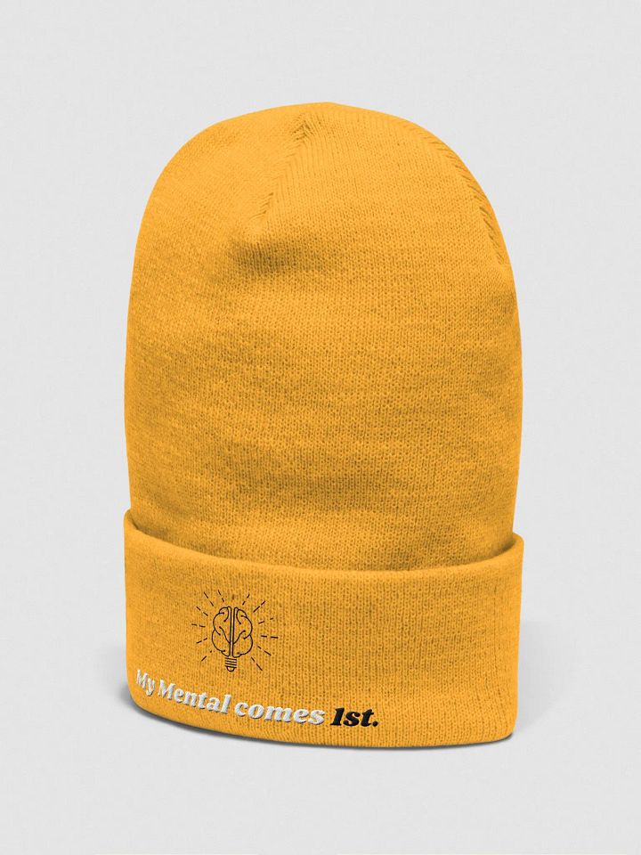 My Mental Comes 1st. Embroidered Beanie product image (5)