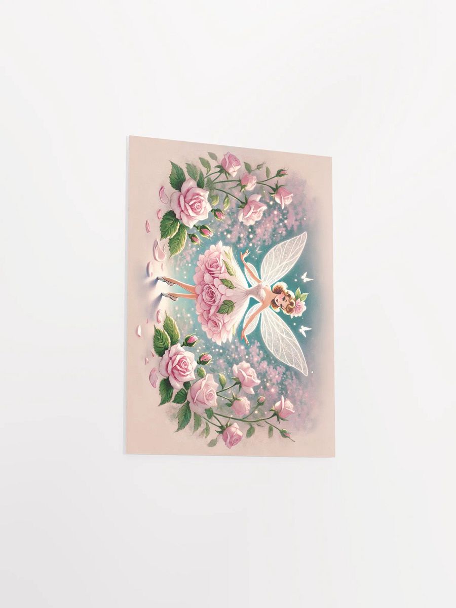 Pink Rose Petal Fairy Premium Matte Poster product image (8)