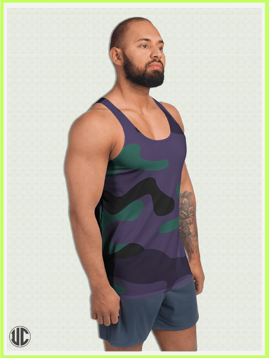 Midnight Purple Camo – Men’s Tank Top product image (3)