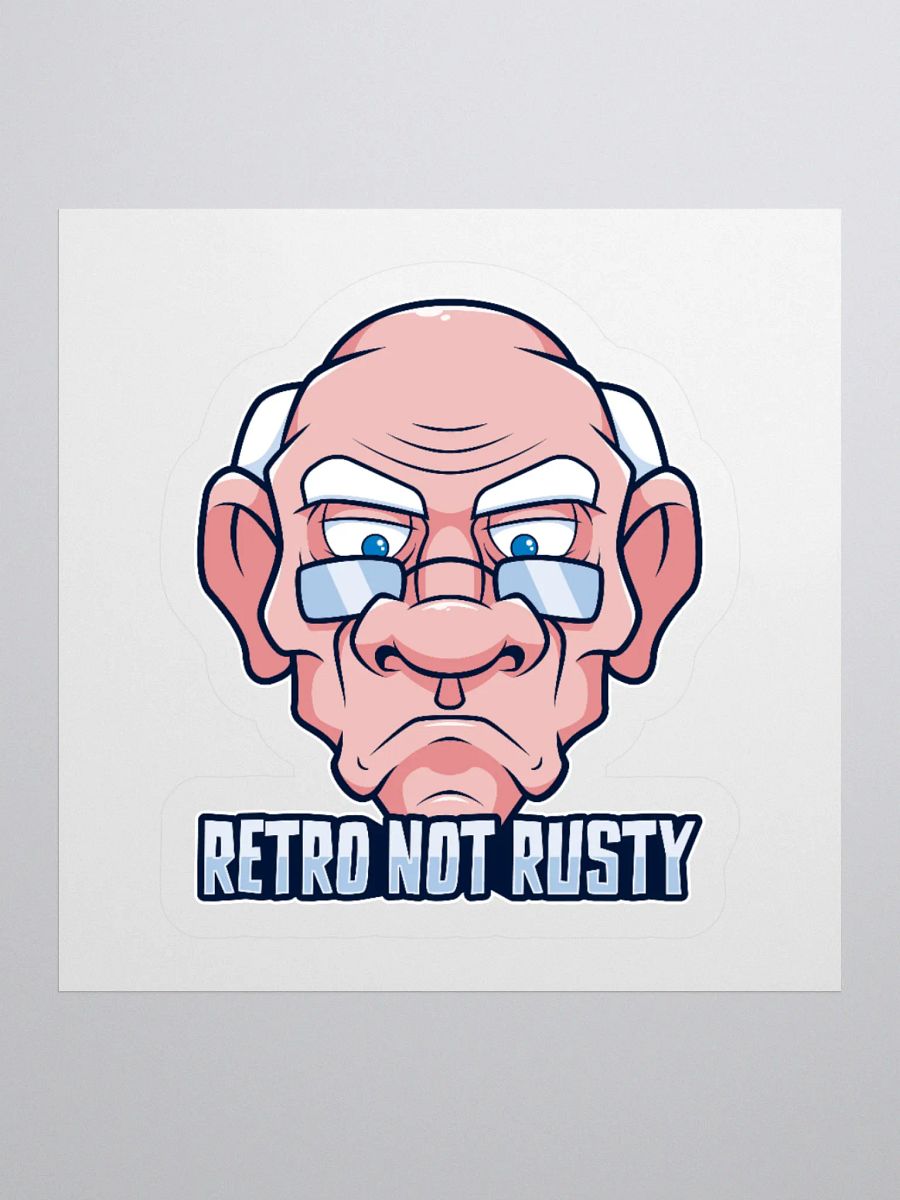 Retro Not Rusty Funny Old Gamer Dad Sticker product image (1)