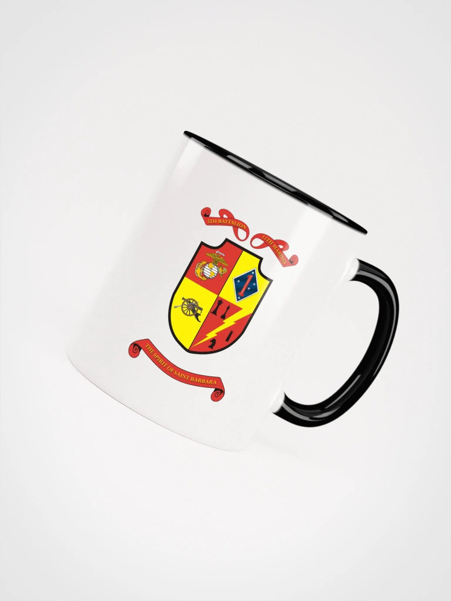 5th Battalion 11th Marines: Coffee Cup White Exterior/Black Interior product image (4)