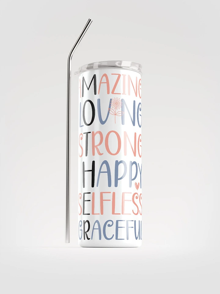 Empowerment Words Stainless Steel Tumbler product image (1)