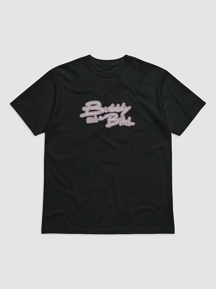 Bubbly and a B*tch (lined design, #E1B9CE) unisex eco tee product image (1)