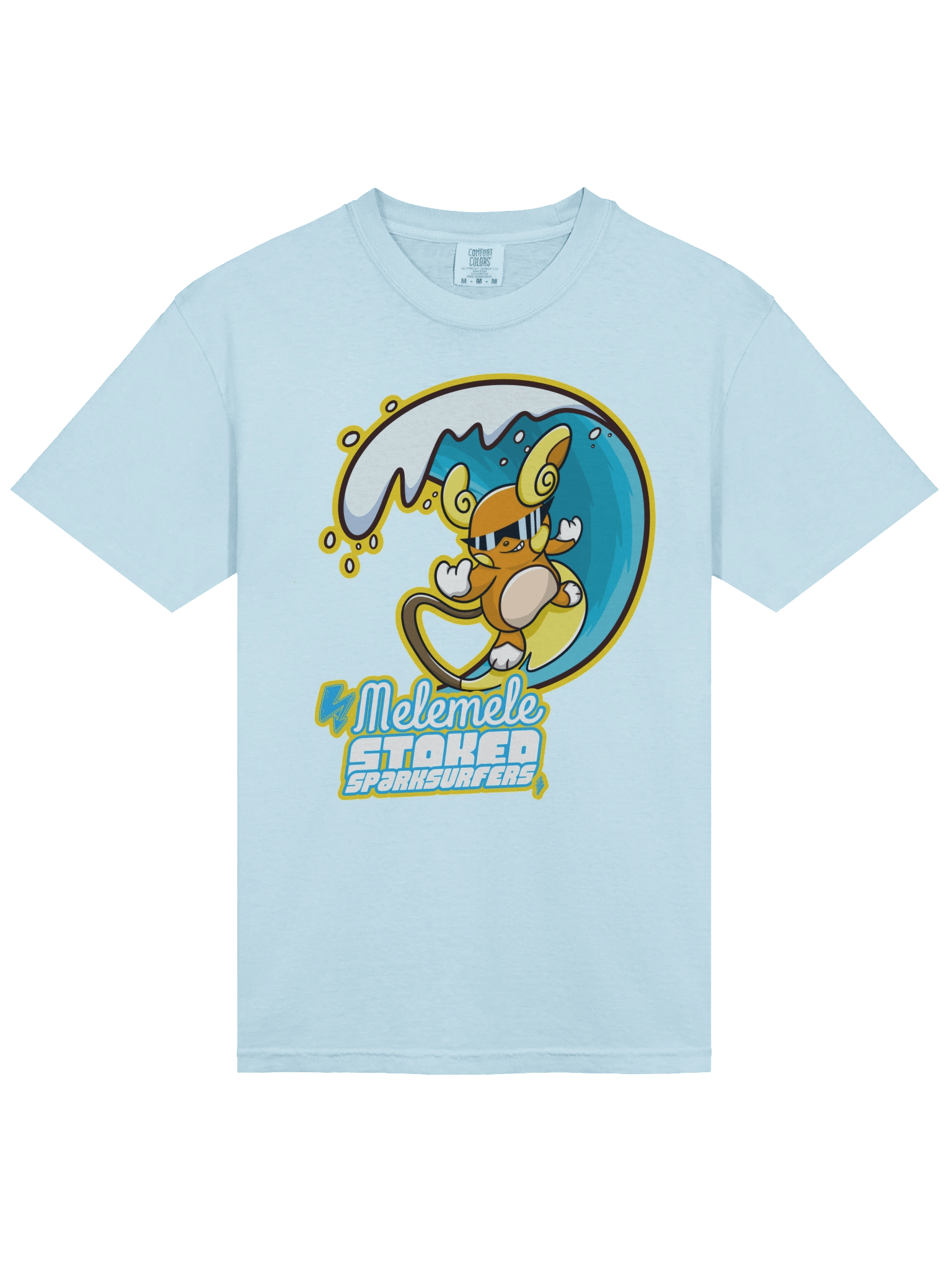 Melemele Stoked Sparksurfers Tee- Light Blue product image (3)