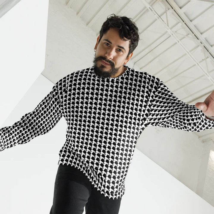 gigaJIMstooth pattern crew neck sweater product image (1)