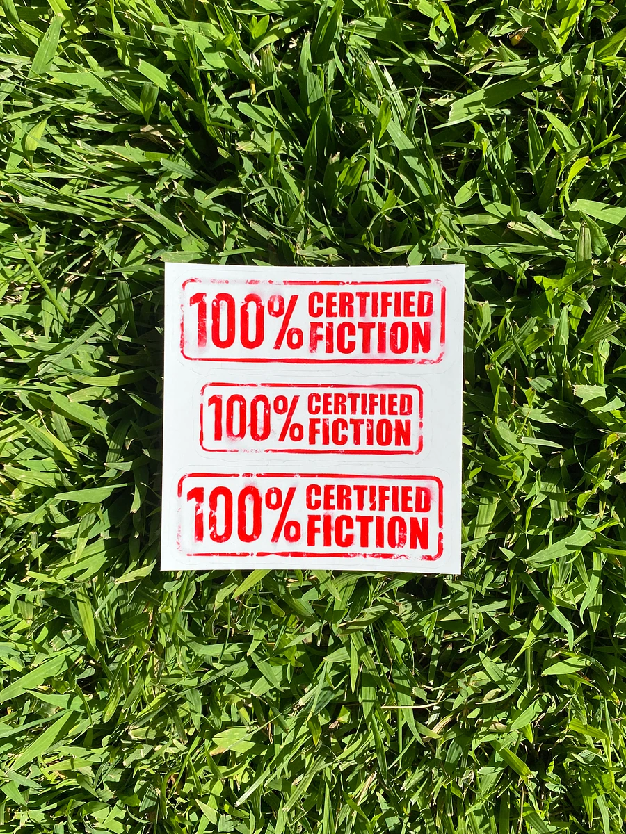 100% Certified Fiction - STICKER TRIO product image (2)