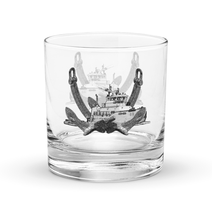 Twin Anchor Titan tug Rocks Glass 10.5oz product image (1)