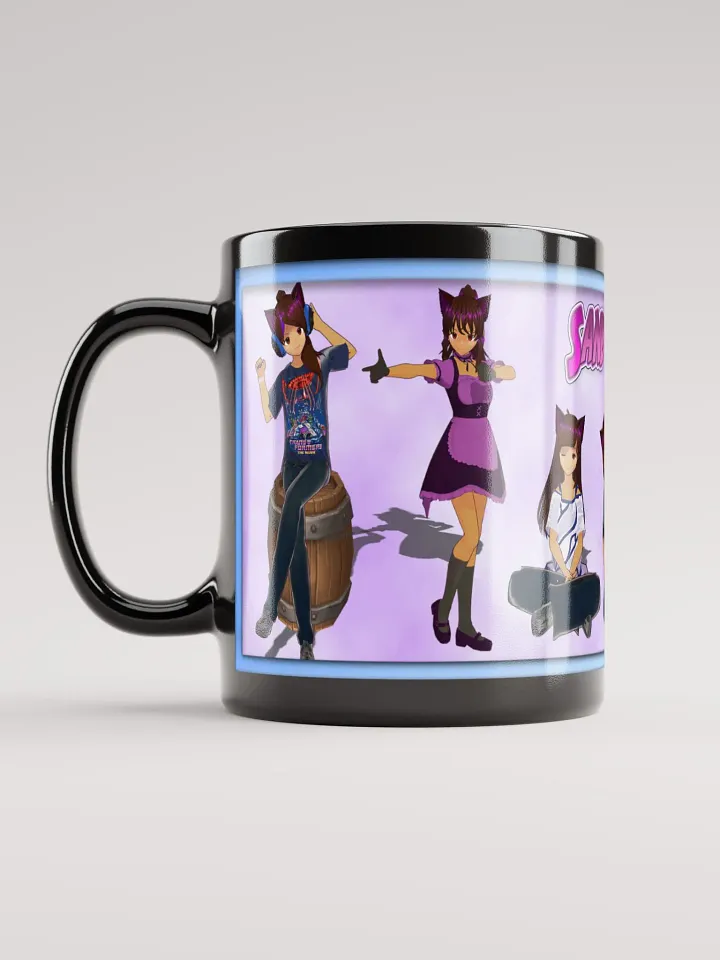 Cat Girls Black Glossy Mug by Mugz product image (1)