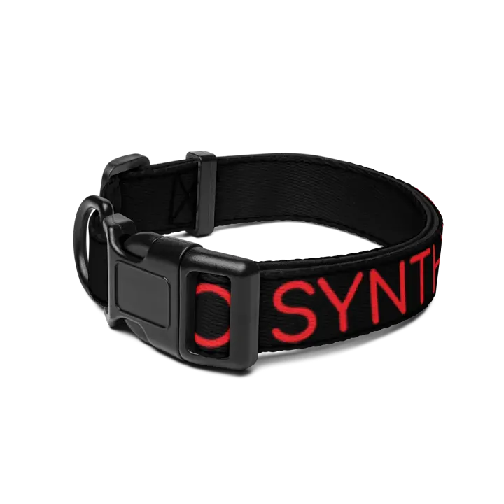 Bold Red Pet Collar by Pro Synth Network product image (2)