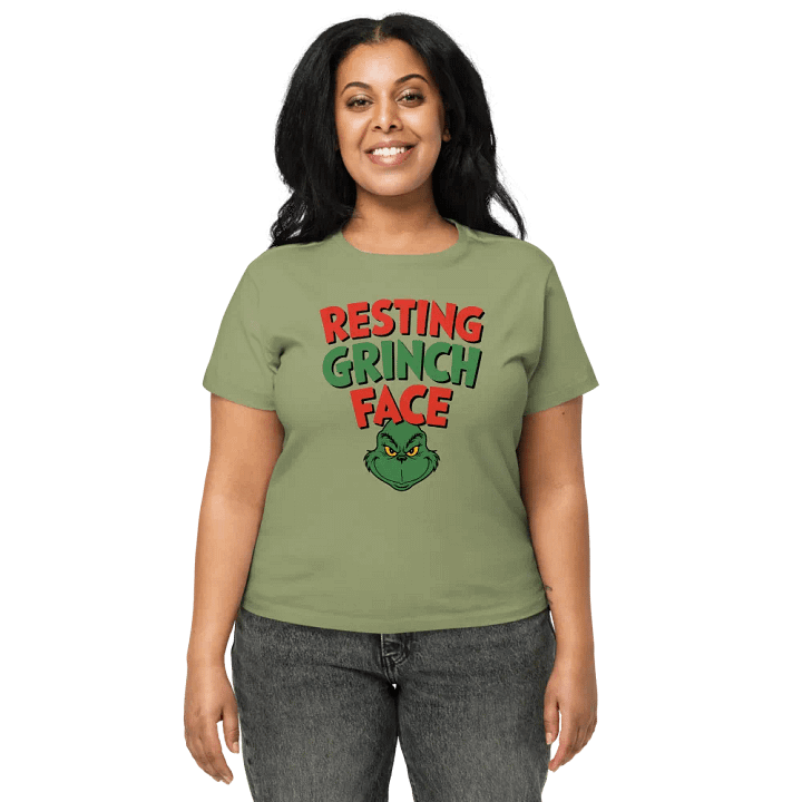 Resting Grinch Face High-Waisted Tee product image (6)