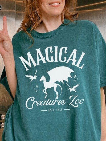 Magical Creatures Zoo Vintage Minimalist Style Shirt product image (1)