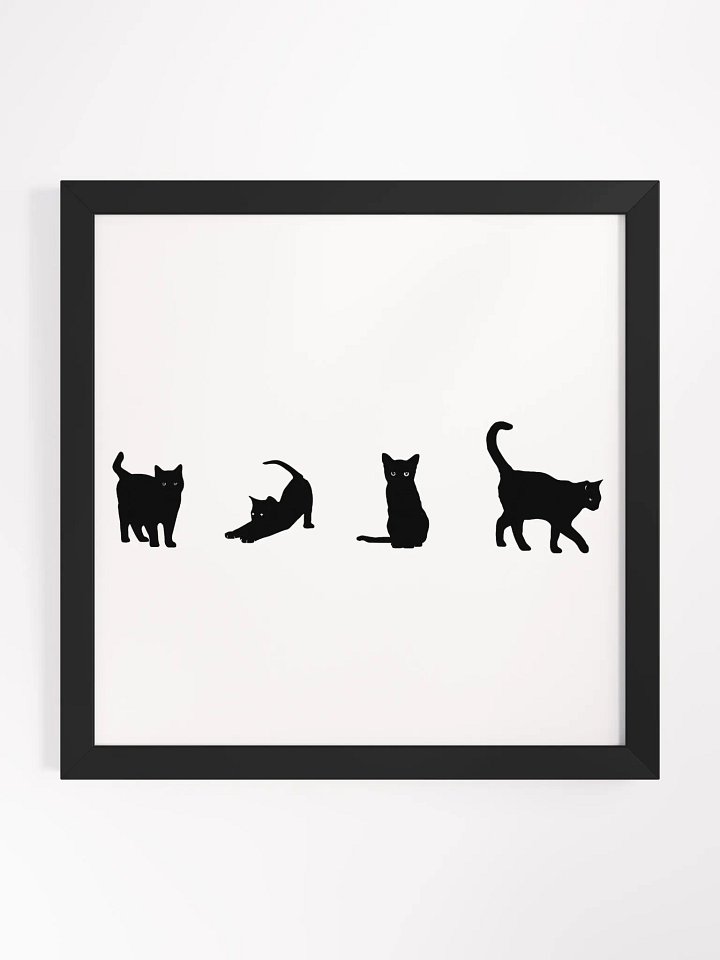 Little Black Cats Framed Poster product image (1)