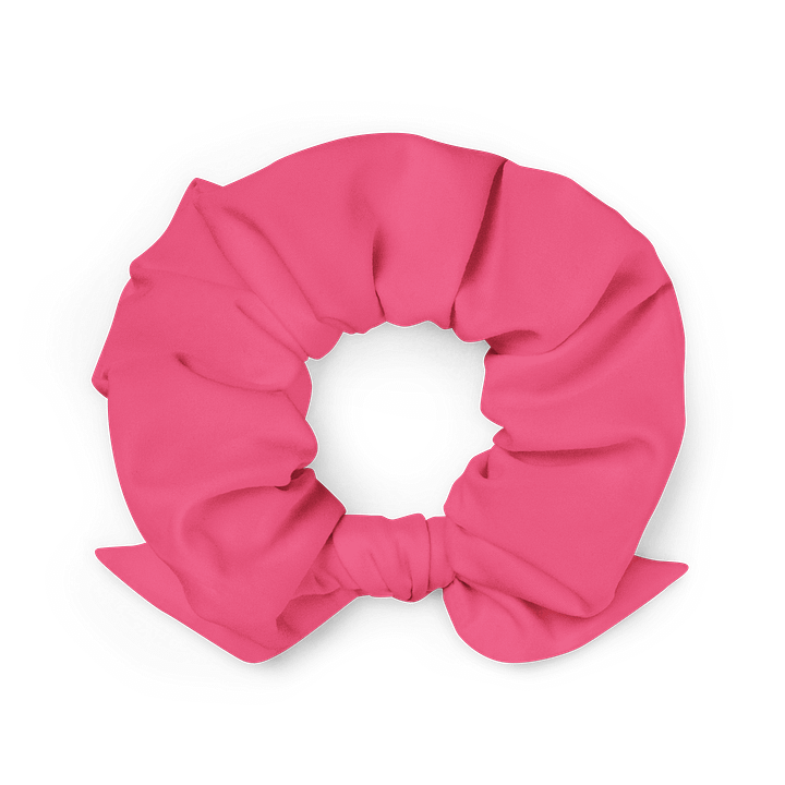 Stuck Up Teen Movie Snob Pink Solid Color Eco Friendly Scrunchie with a Bow product image (2)