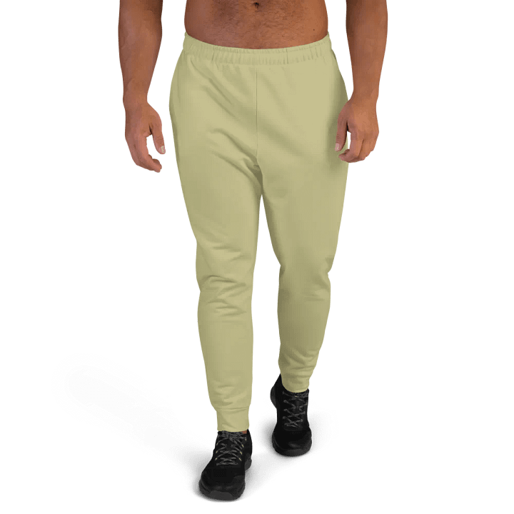 Plain Medium Yellow True Summer Recycled Polyester Premium Men's Joggers by Treasure Pie product image (1)