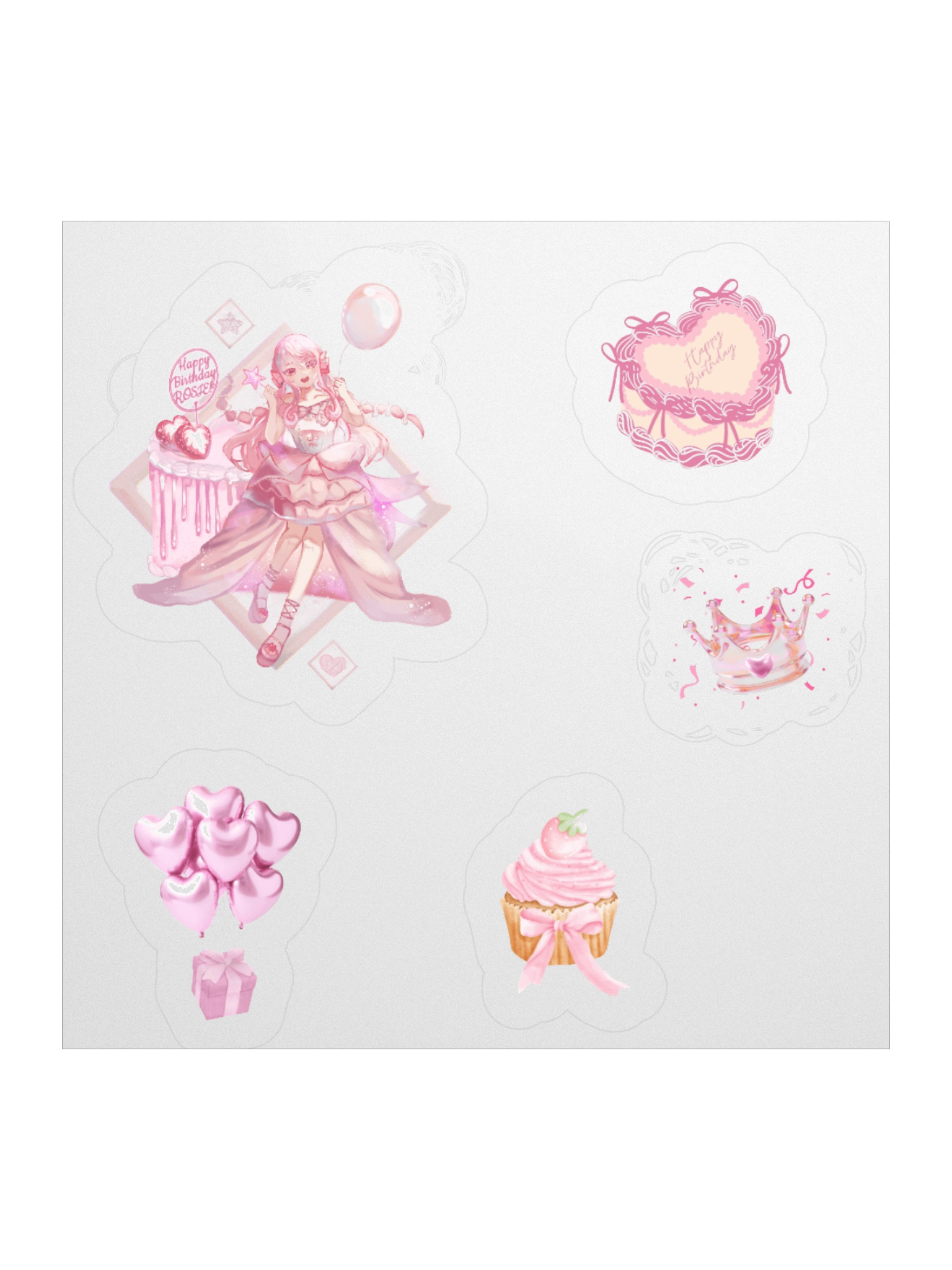 Rosie's Birthday Celebration Sticker Set product image (2)