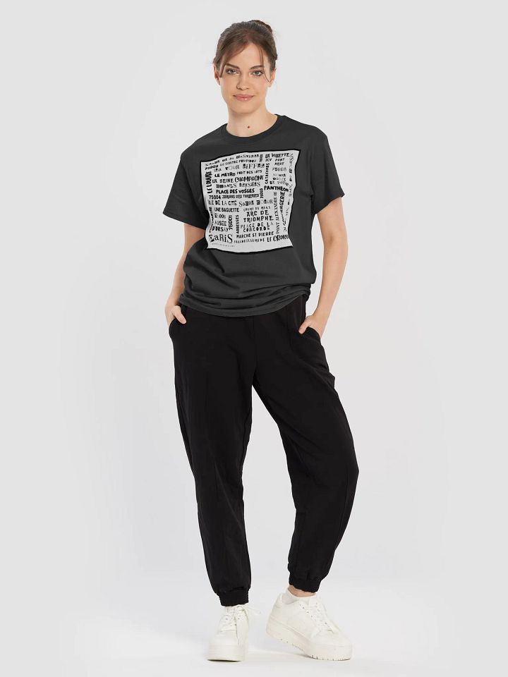 PARIS WORDS - BLACK T-SHIRT product image (1)