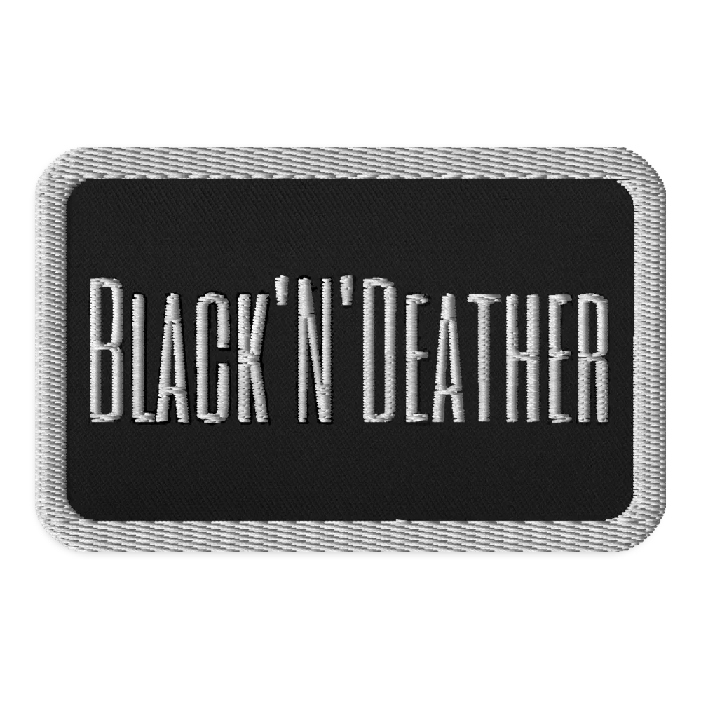 Black'N'Deather patch product image (1)