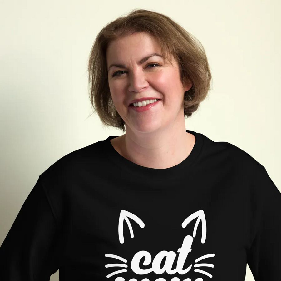 Unisex Cat Mom Sweatshirt – Ideal for Every Cat Parent product image (7)