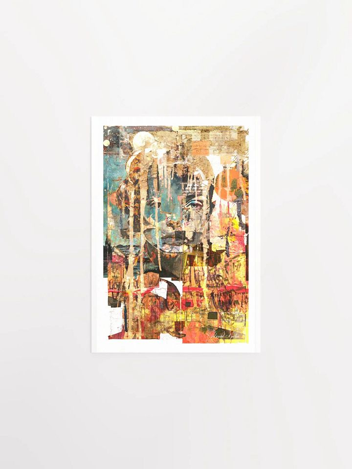 'Looking Out' by Edward Martin- Mixed Media Collage Print product image (2)