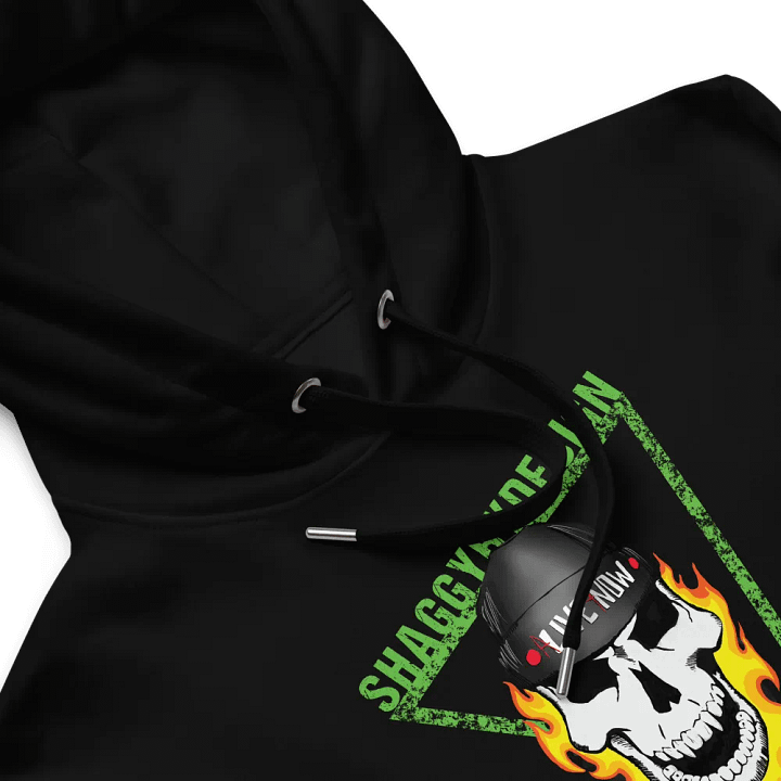 ShaggyByDesign Skull Portrait Hand-Drawn Hoodie product image (2)