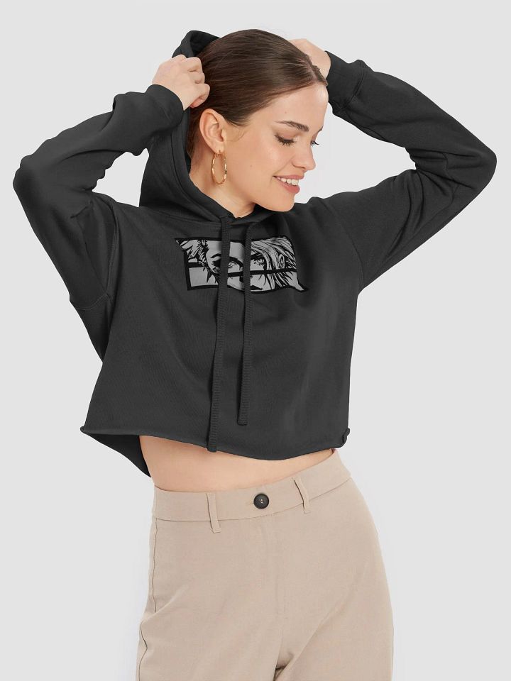 Shadows of Perception Fleece Crop Hoodie + Backprint product image (2)