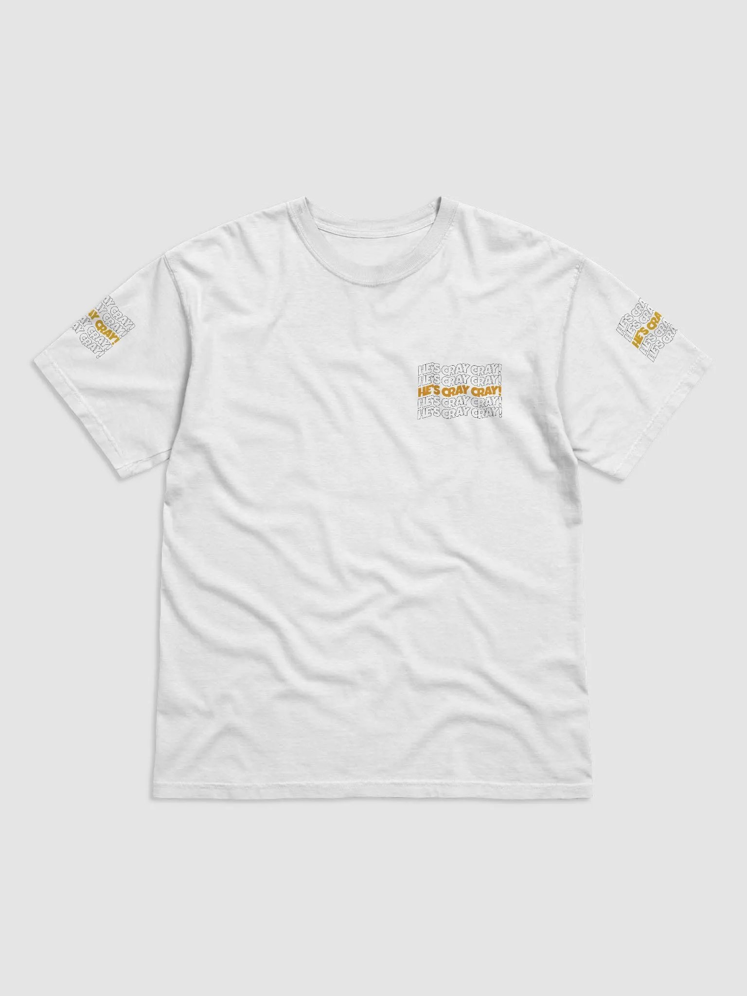 He's cray cray! Shirt (orange/black) product image (5)