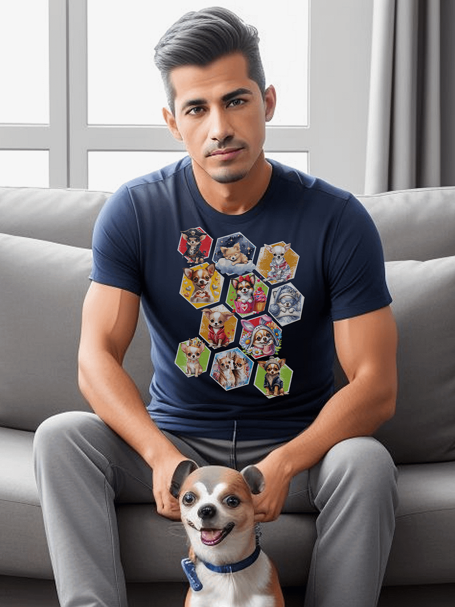 Funny Cute Chihuahuas in Cubes for Anyone Who Loves Their Pet T-Shirt product image (3)