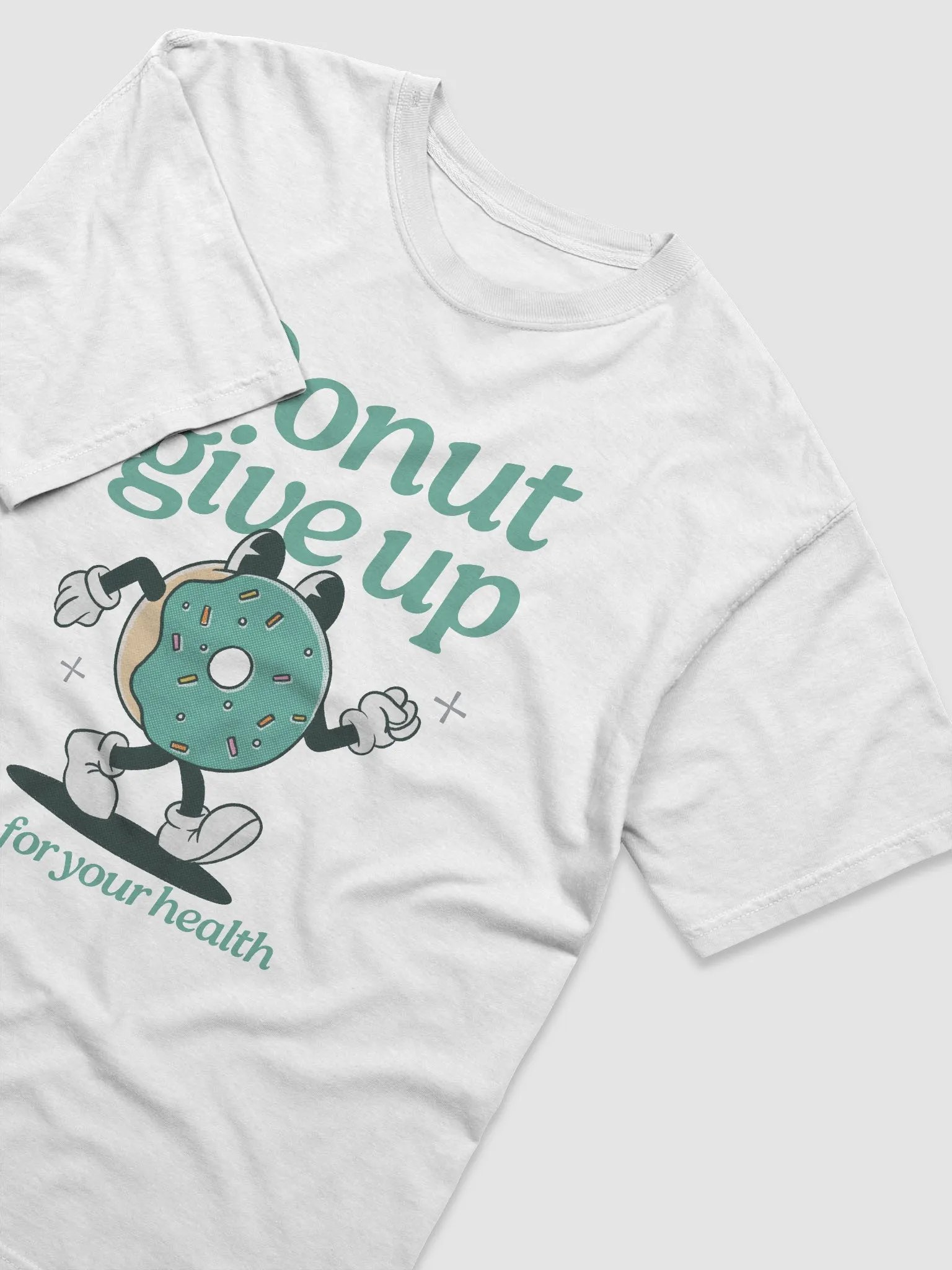 Donut Give Up Illustrated T-Shirt product image (6)