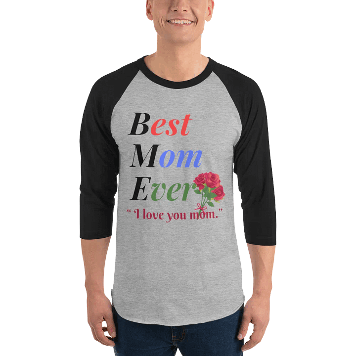 Best Mom Ever Tultex Fine Jersey Raglan Tee product image (1)