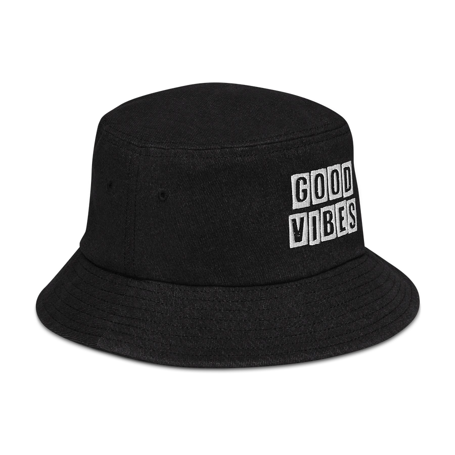 Good Vibes Denim Bucket Hat product image (3)
