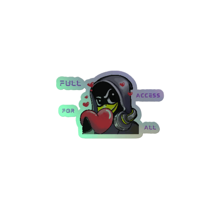 Spread Love, Fight Malware Holographic Sticker Set product image (2)