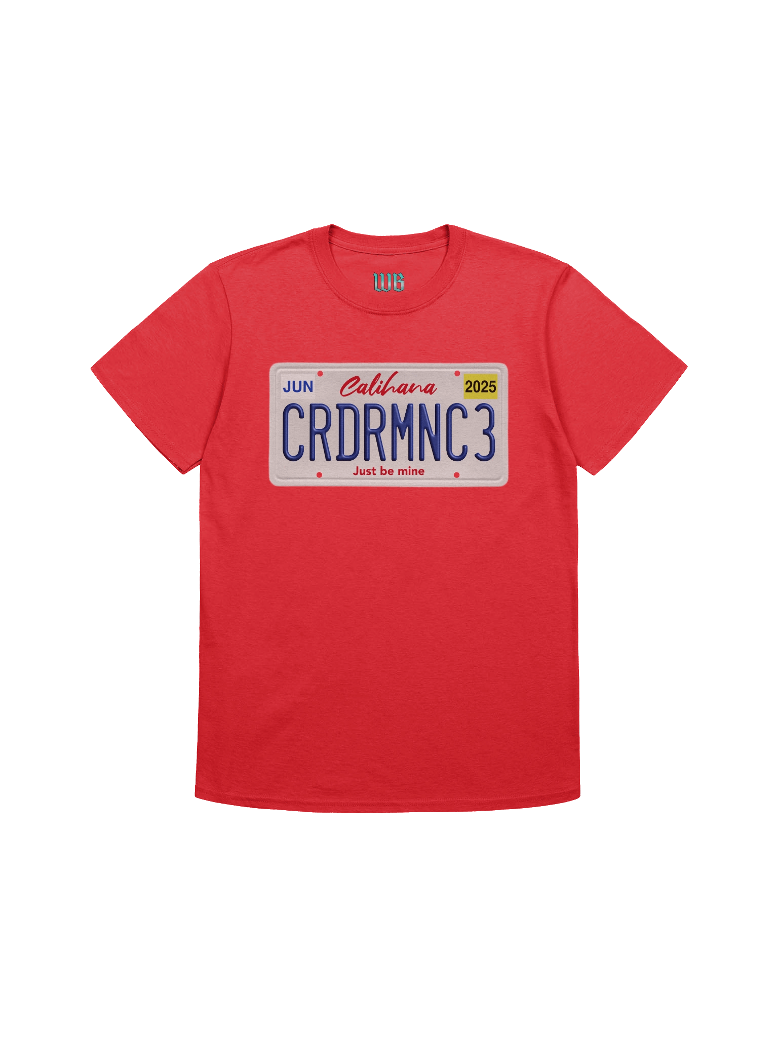 Cardiac Romance Licence Plate T-Shirt product image (29)
