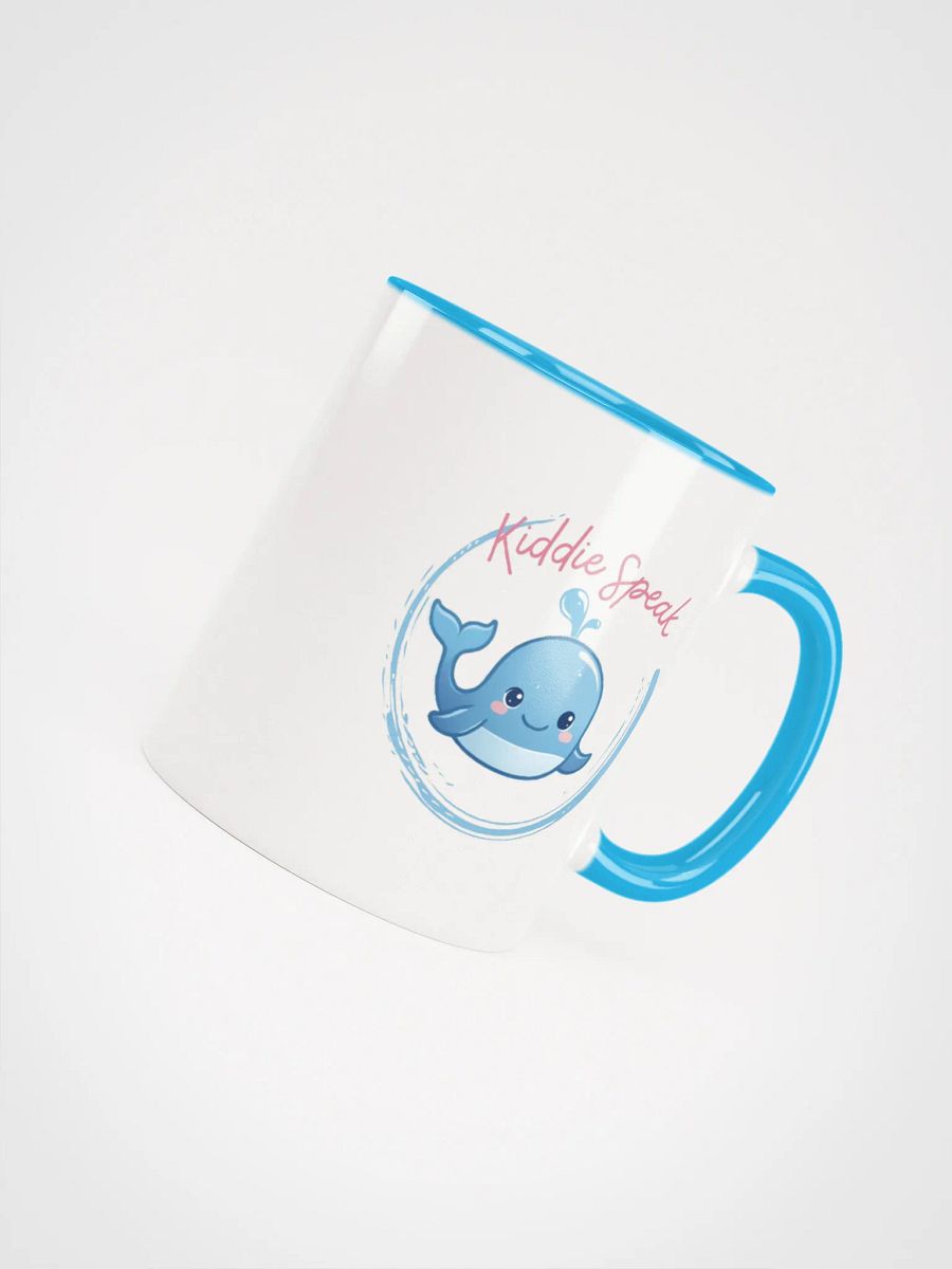 Cute Blue Whale of Words Ceramic Mug product image (4)