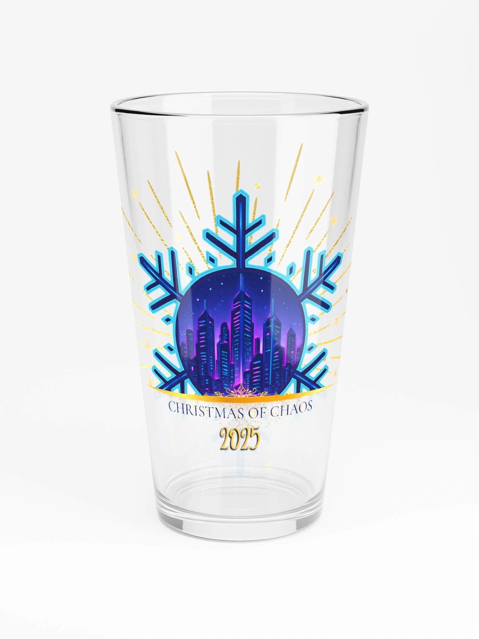 Christmas of Chaos 2025 Glass Cup product image (3)